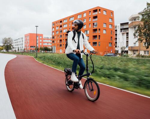 Met de fiets naar het werk