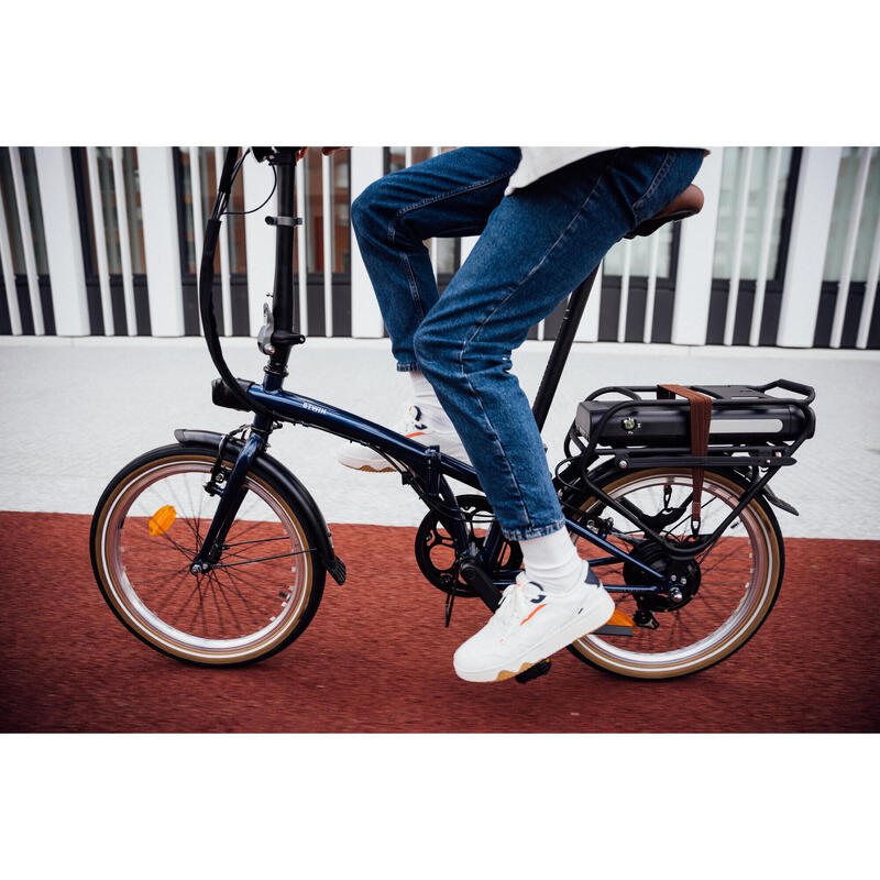 Bicicleta Elétrica Dobrável E FOLD 500 Azul