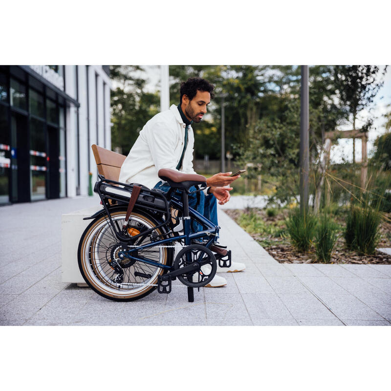 Bicicleta Elétrica Dobrável E FOLD 500 Azul