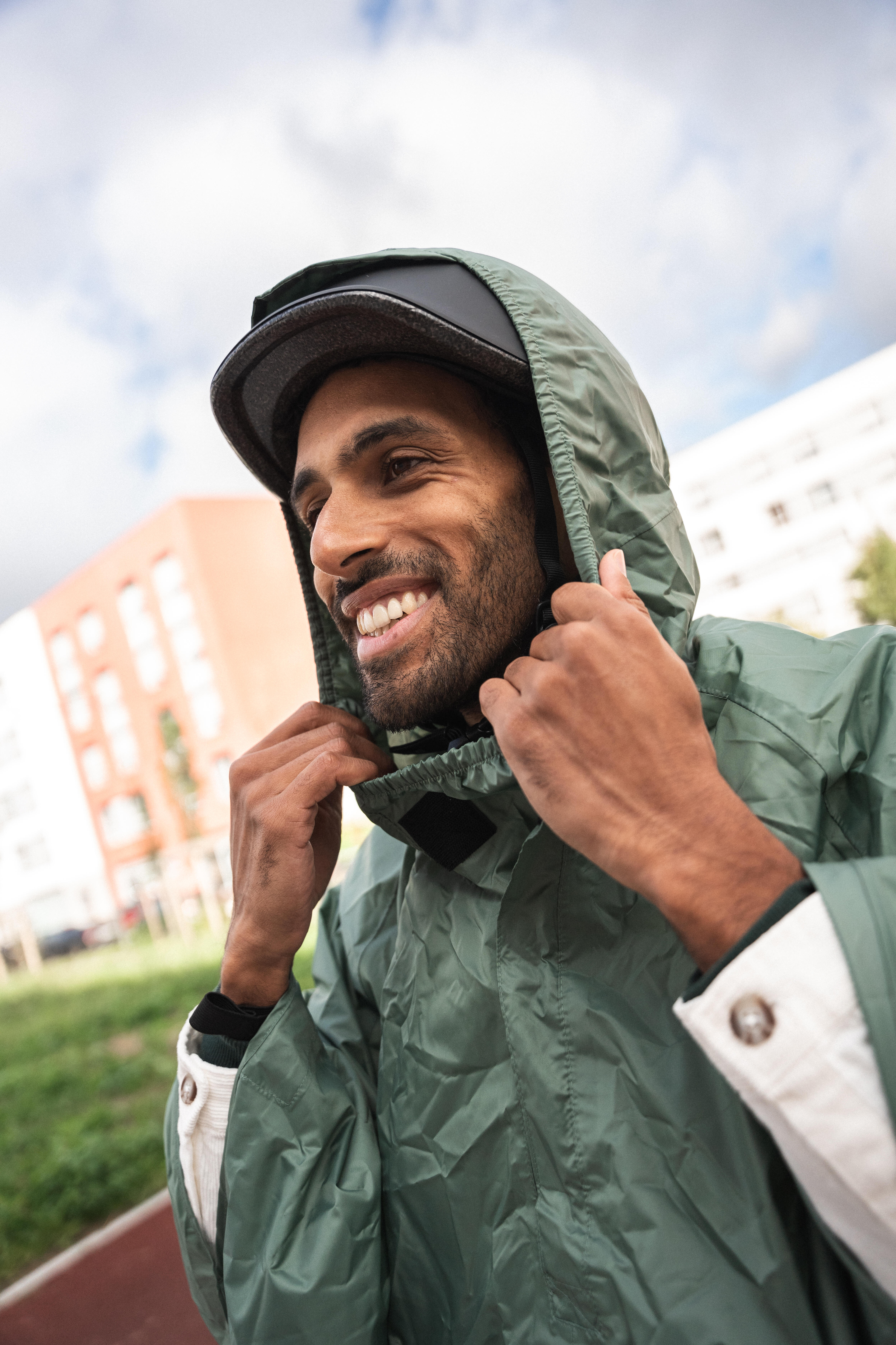 Poncho imperméable de vélo de ville, 100 - BTWIN