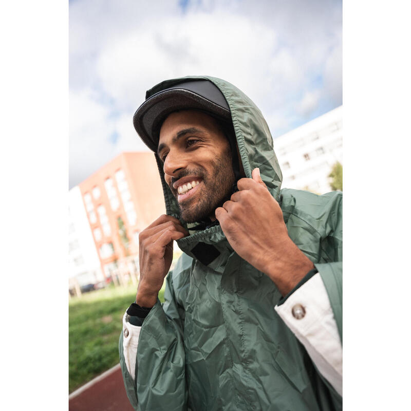 PONCHO PLUIE VELO VILLE 100 VERT