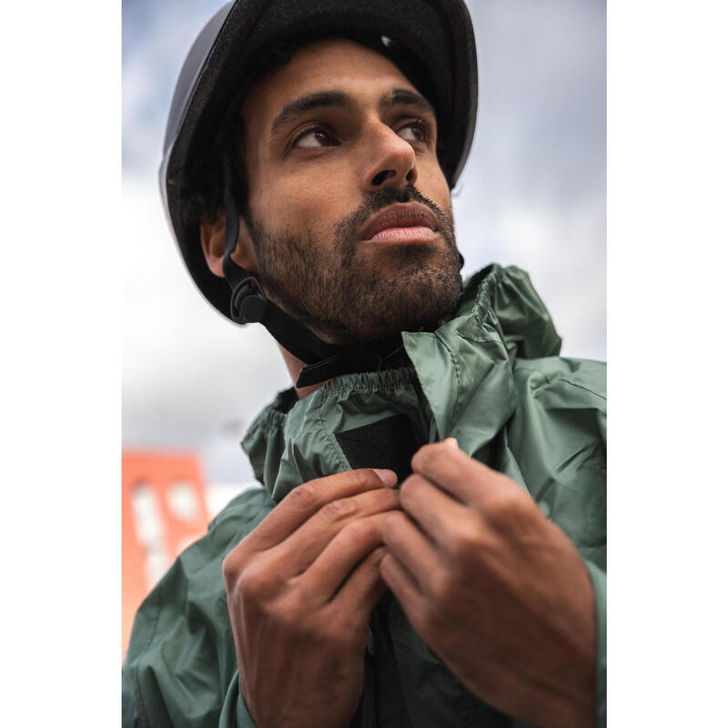 PONCHO PLOAIE CICLISM ORAȘ 100 VERDE 