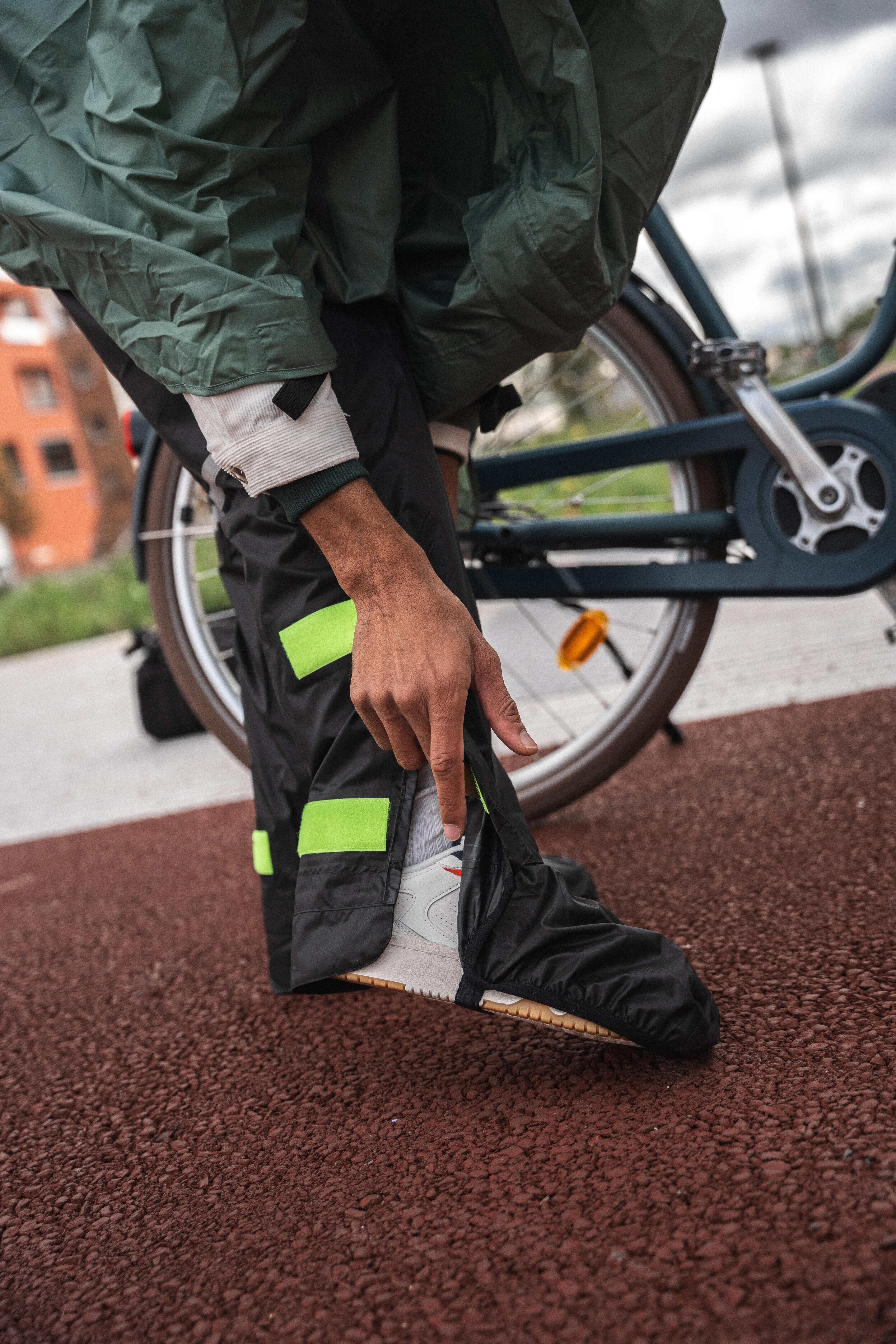 City Cycling Rain Overpants + Overshoes - 100 - BTWIN