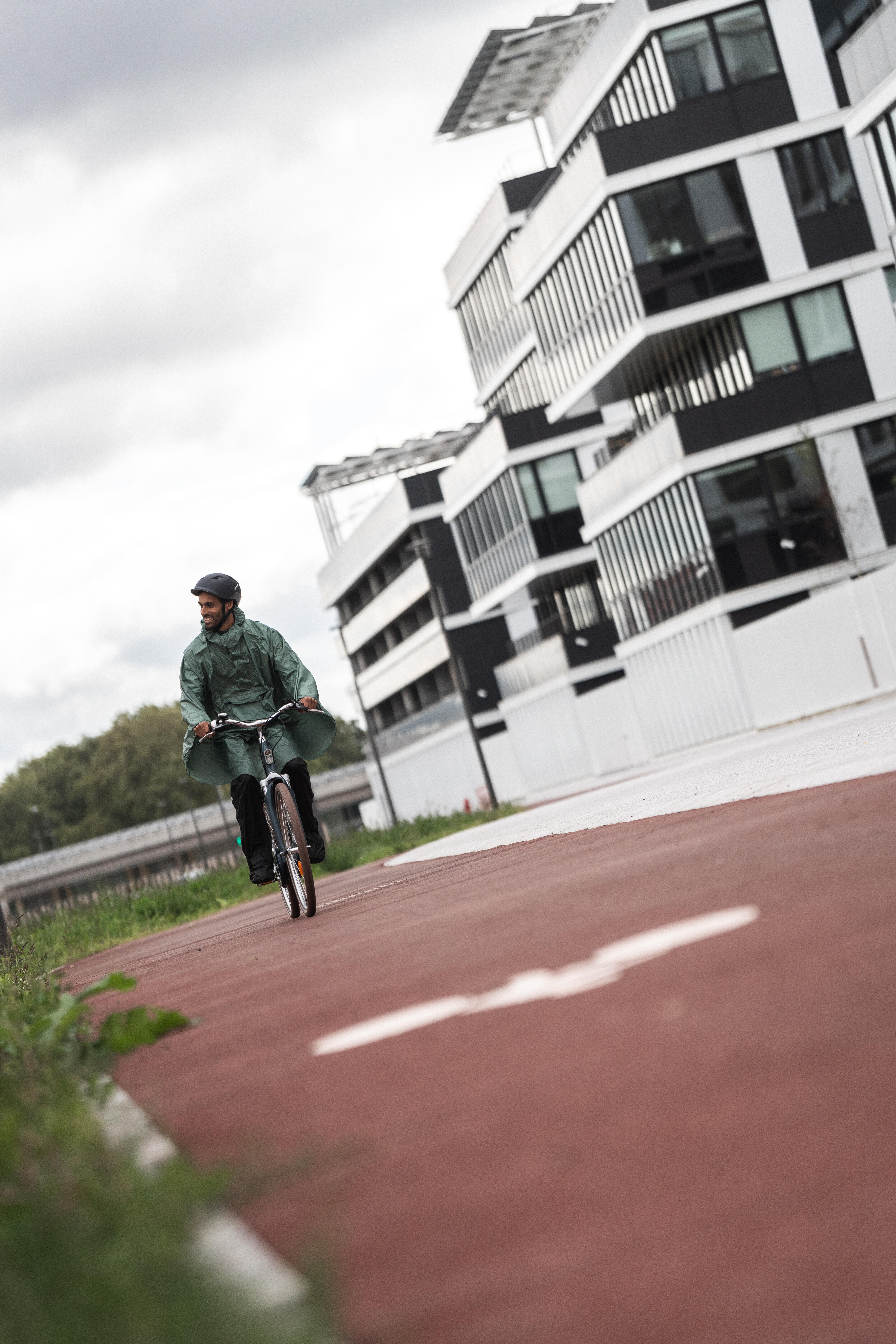 Poncho imperméable de vélo de ville, 100 - BTWIN