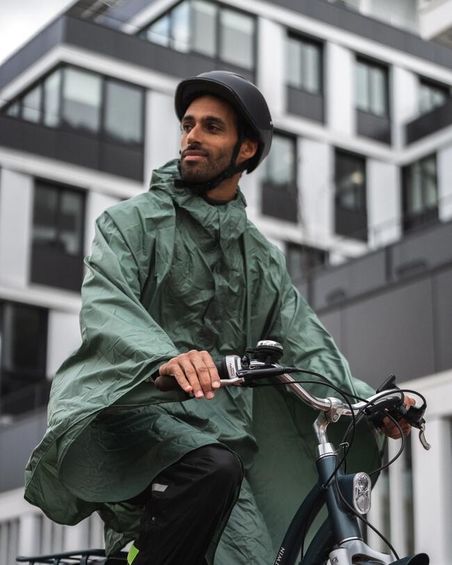 Soprapantaloni impermeabili con copriscarpe ciclismo adulto 100