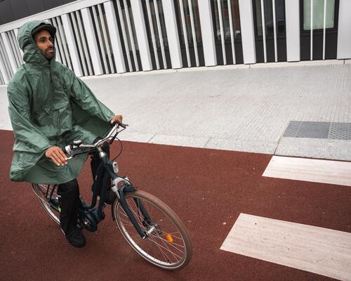 fahrrad bei regen