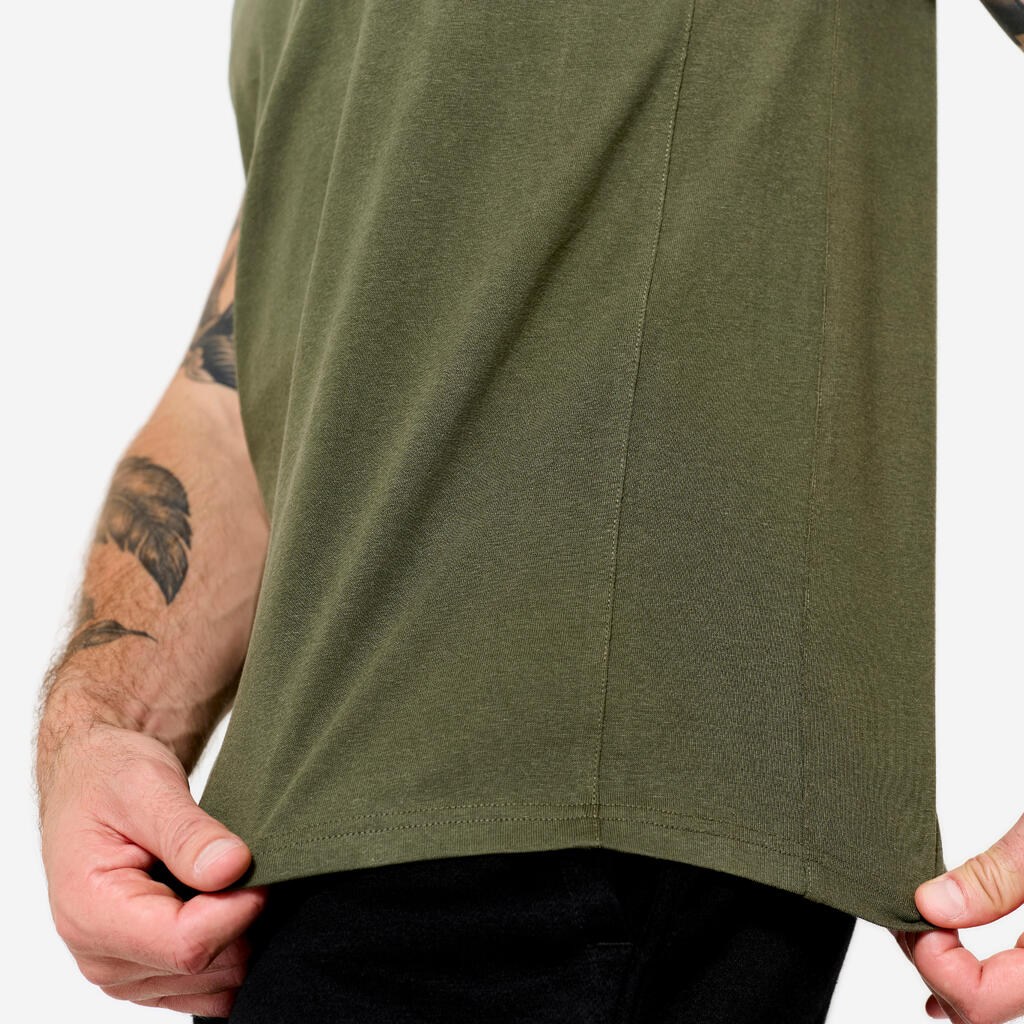 Débardeur de fitness extensible homme, vert kaki