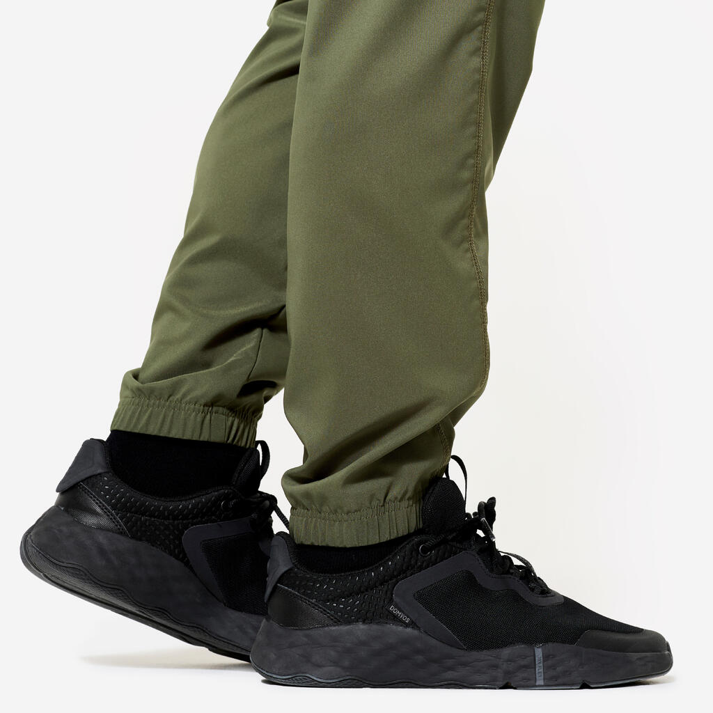 Pantalon de fitness respirant regular homme, vert kaki