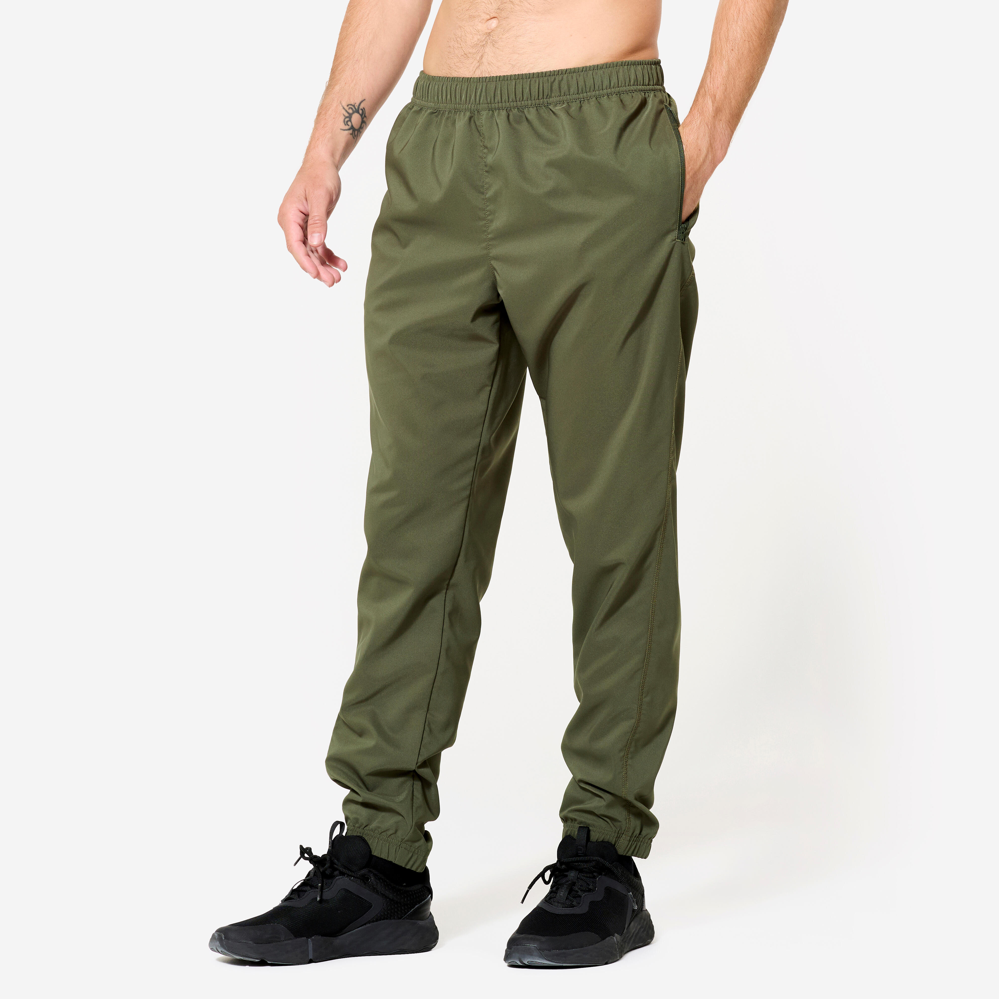 Decathlon Domyos Erkek Haki Yeşil Regular Eşofman Altı - Fitness - 1