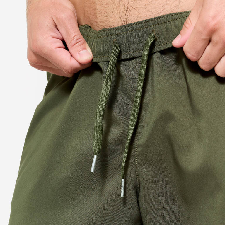 Men's Fitness Breathable Regular Fit Bottoms - Khaki Green