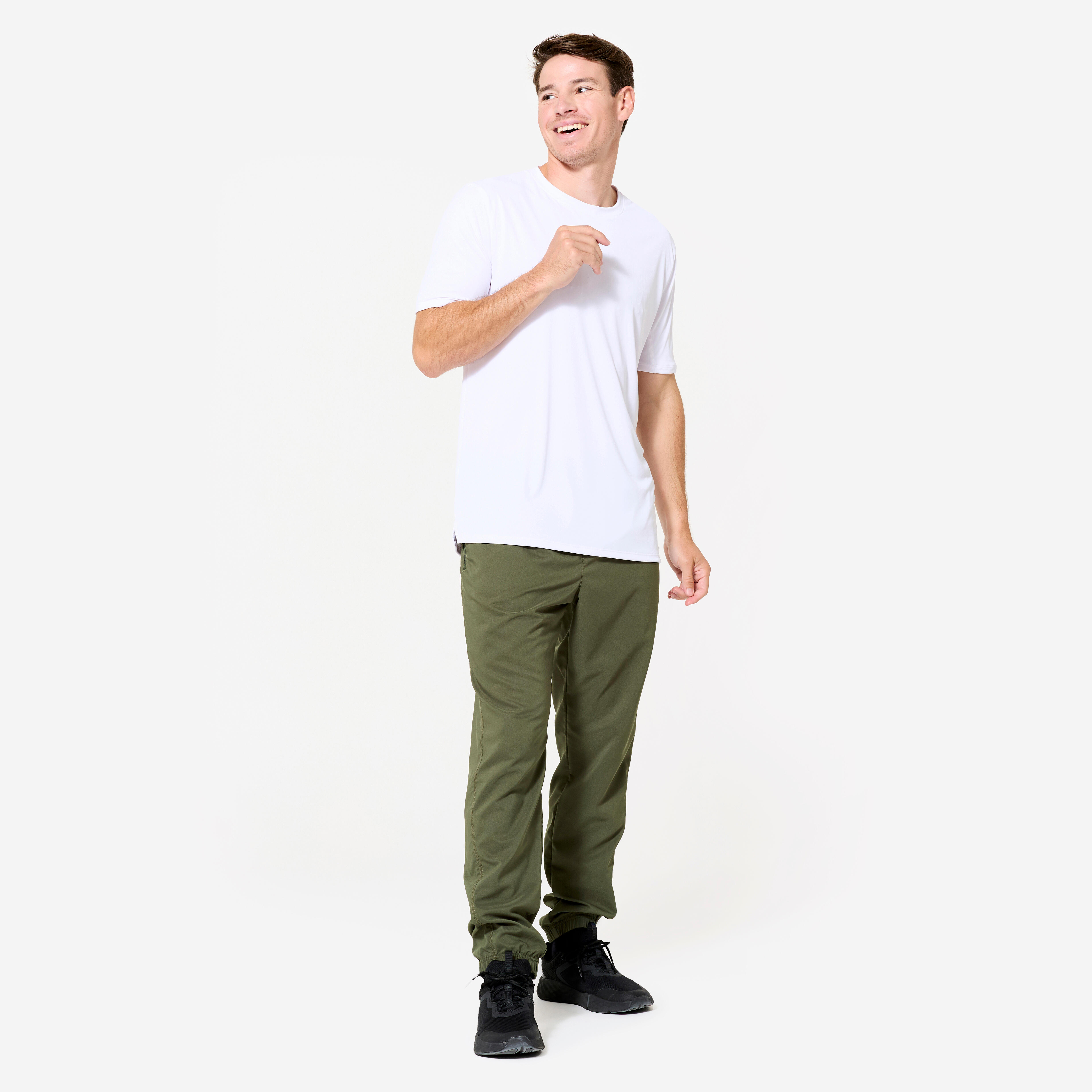 Men's Breathable Regular Fit Pants – 120 - DOMYOS