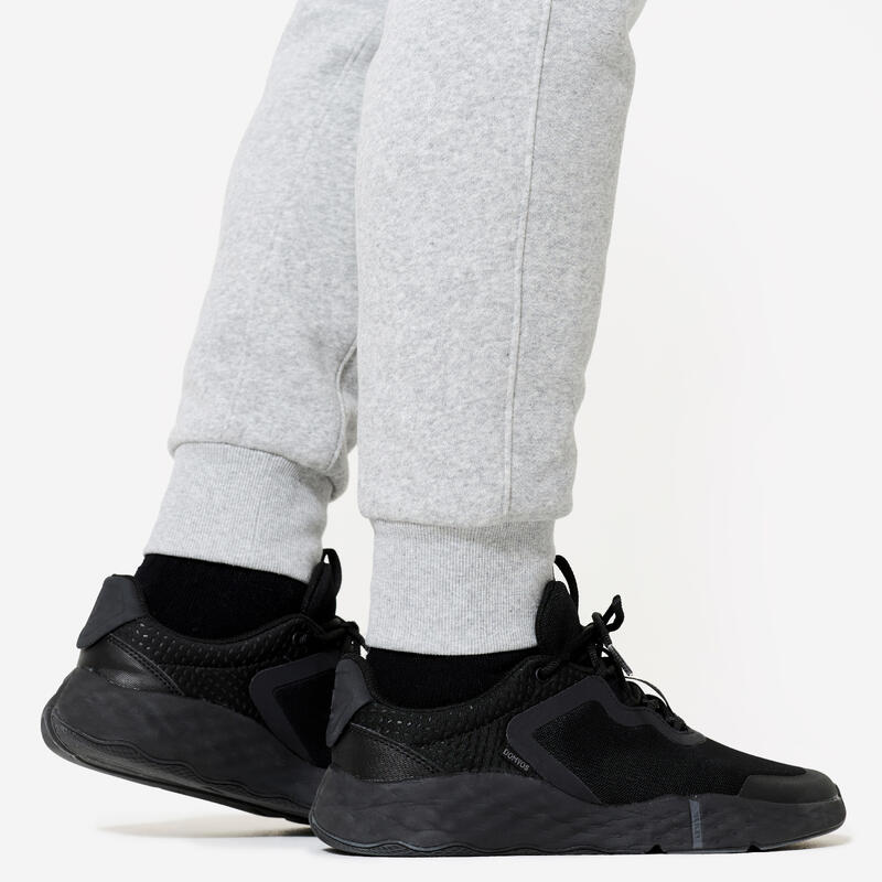 Pantalon de fitness en molleton homme, gris