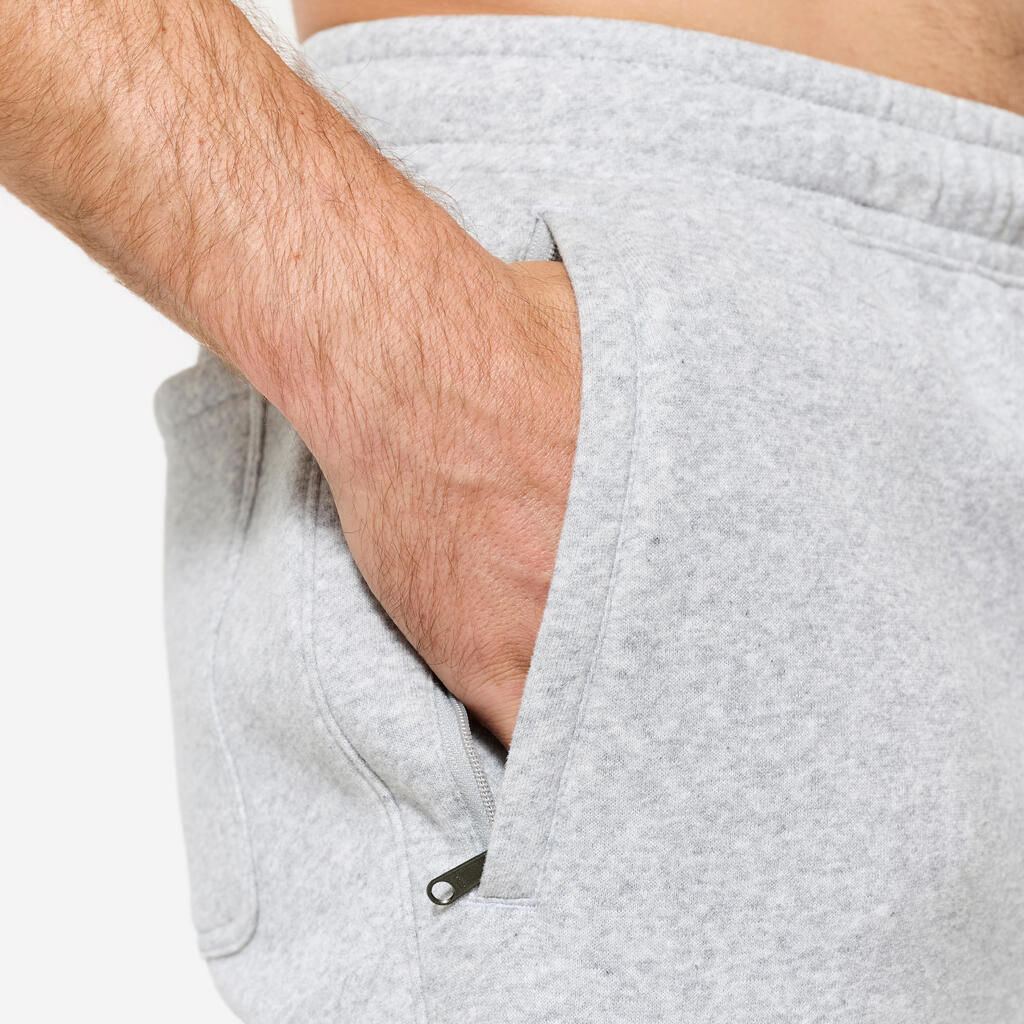 Pantalón de fitness de muletón azul oscuro para hombre