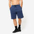 Men's Fleece Fitness Shorts with Pockets 500 - Navy Blue
