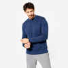 Men's Warm Brushed Fleece Sweatshirt - Navy Blue