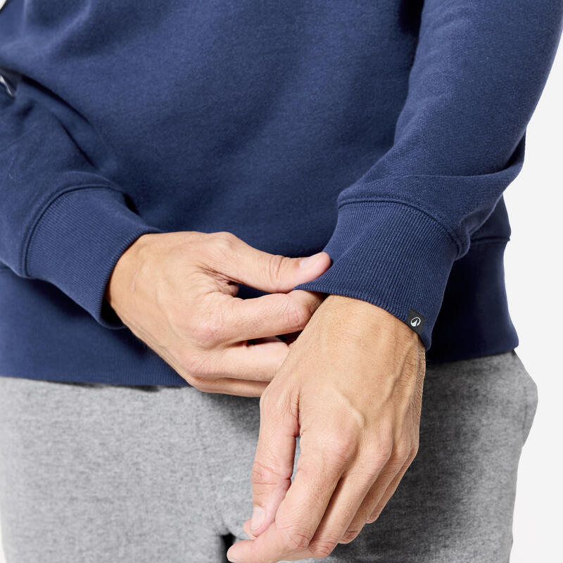 Sweatshirt Quente em Moletão Homem Azul