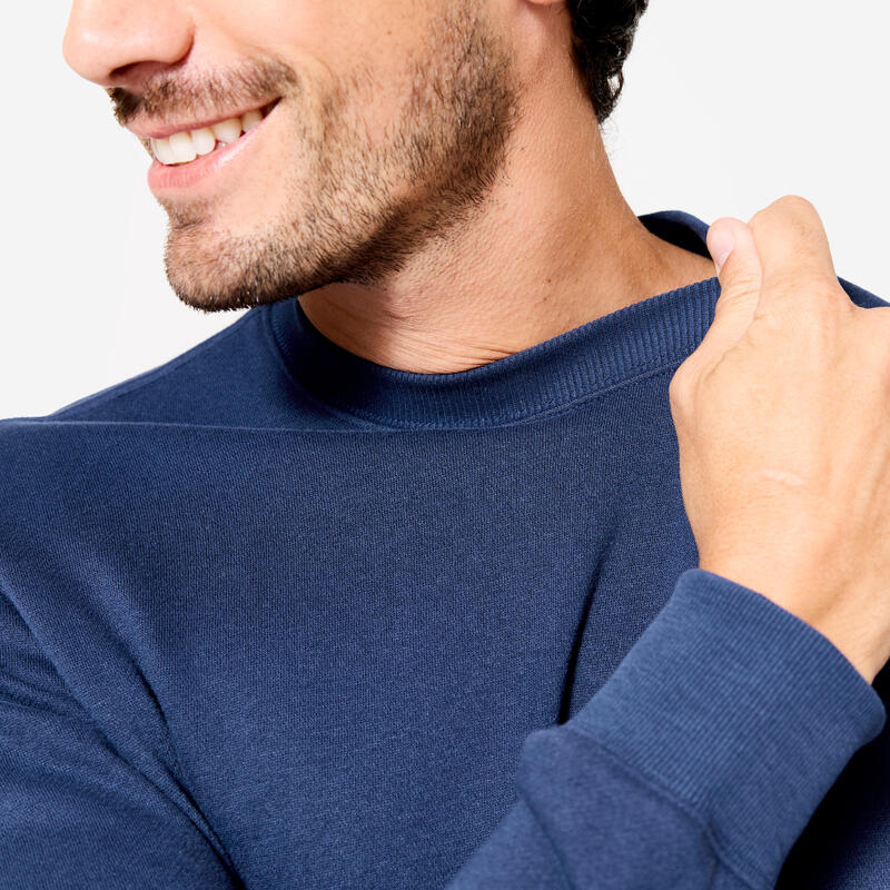 Sweat chaud en molleton homme, bleu marine