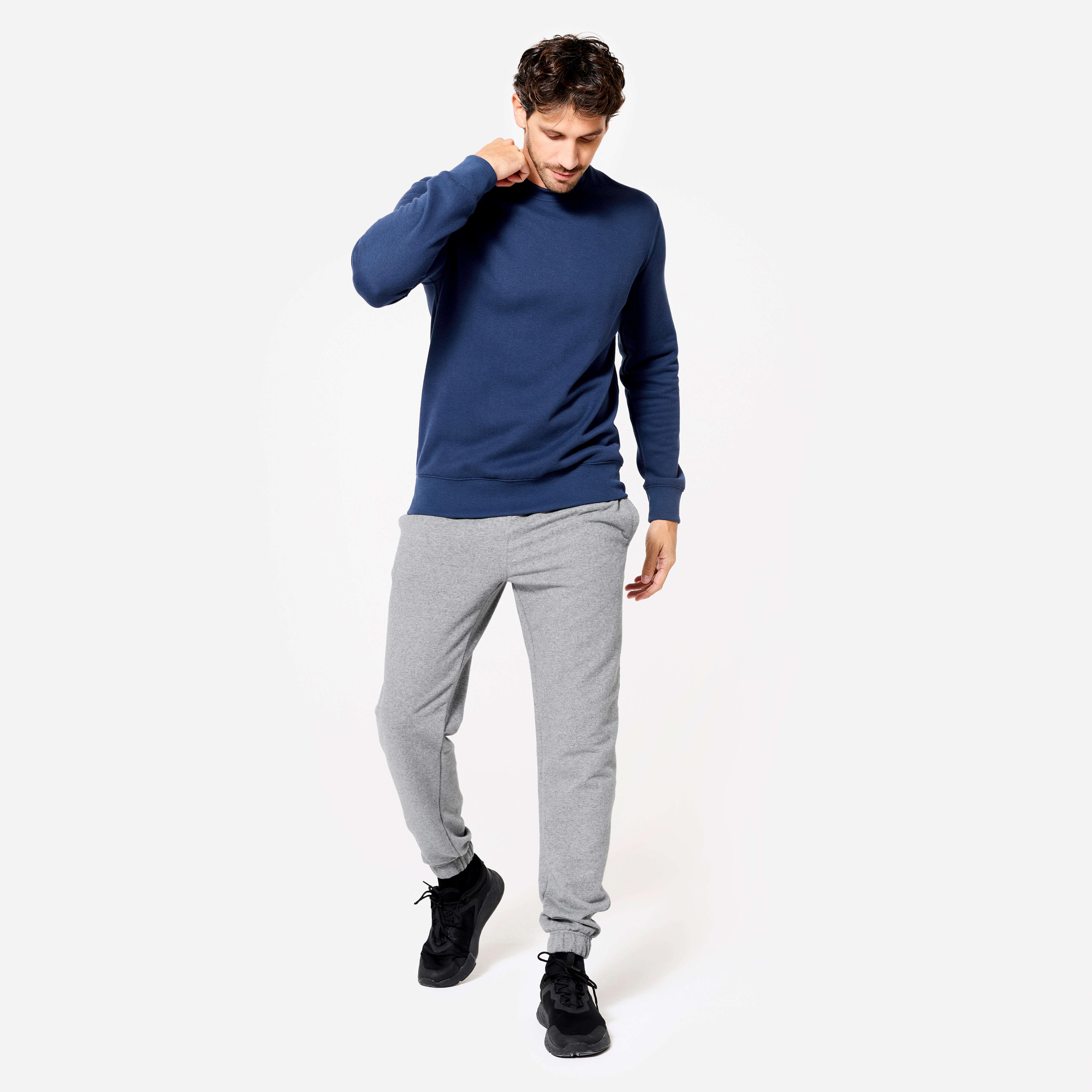 Men's Warm Brushed Fleece Sweatshirt - Essentiel 500 - DOMYOS