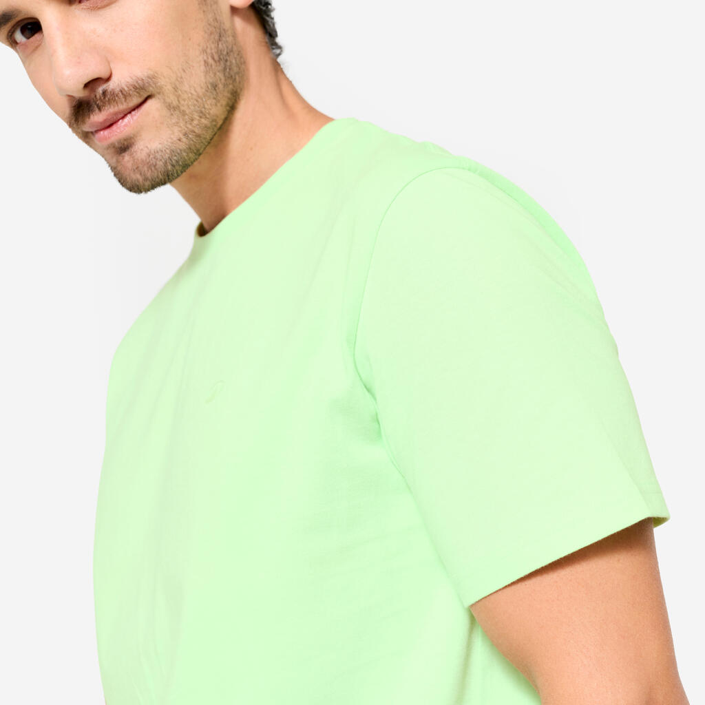 Ανδρικό T-Shirt γυμναστικής σε ίσια γραμμή - Γαλάζιο