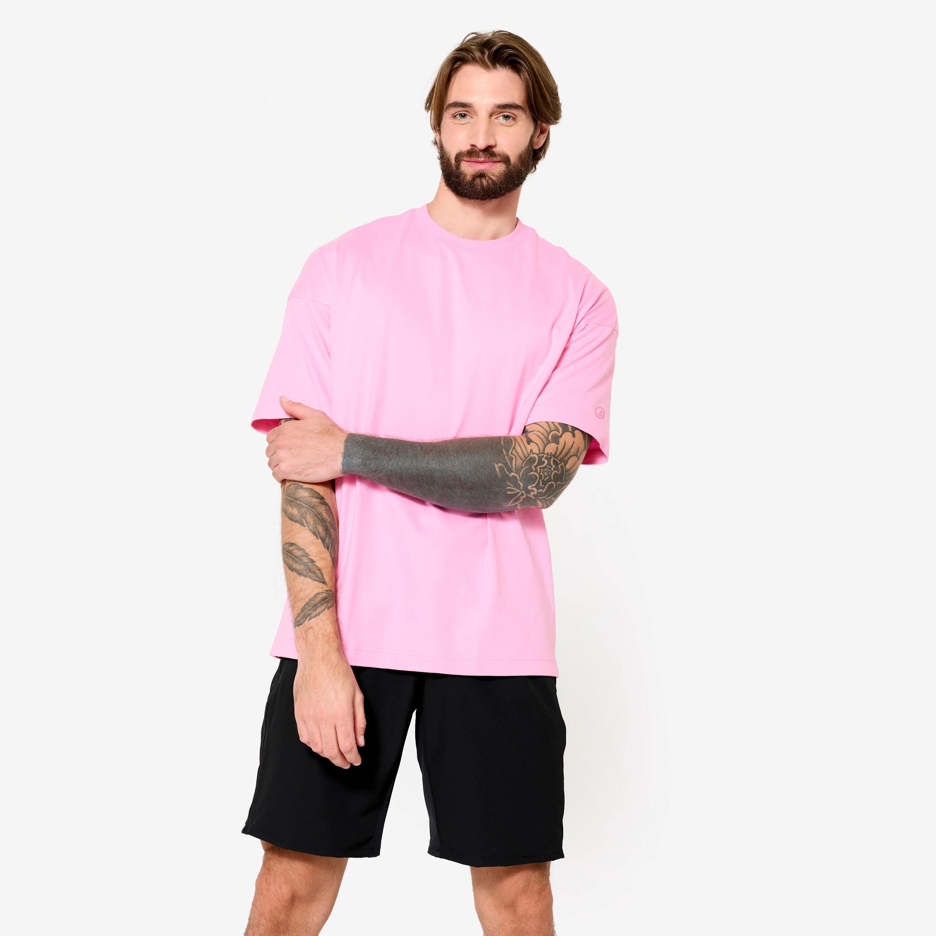 DOMYOS POLERA ALGODÓN MANGA CORTA HOMBRE