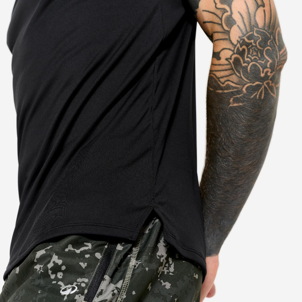 Men's Fitness Breathable Tank Top - Orange