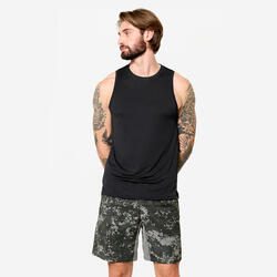 Débardeur de fitness respirant homme, kaki