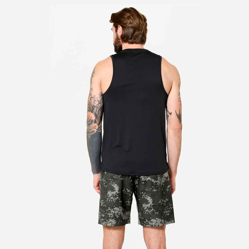 Men's Fitness Breathable Tank Top - Orange