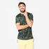 Crew Neck Short-Sleeved Breathable Men's Gym T-Shirt 120- Khaki