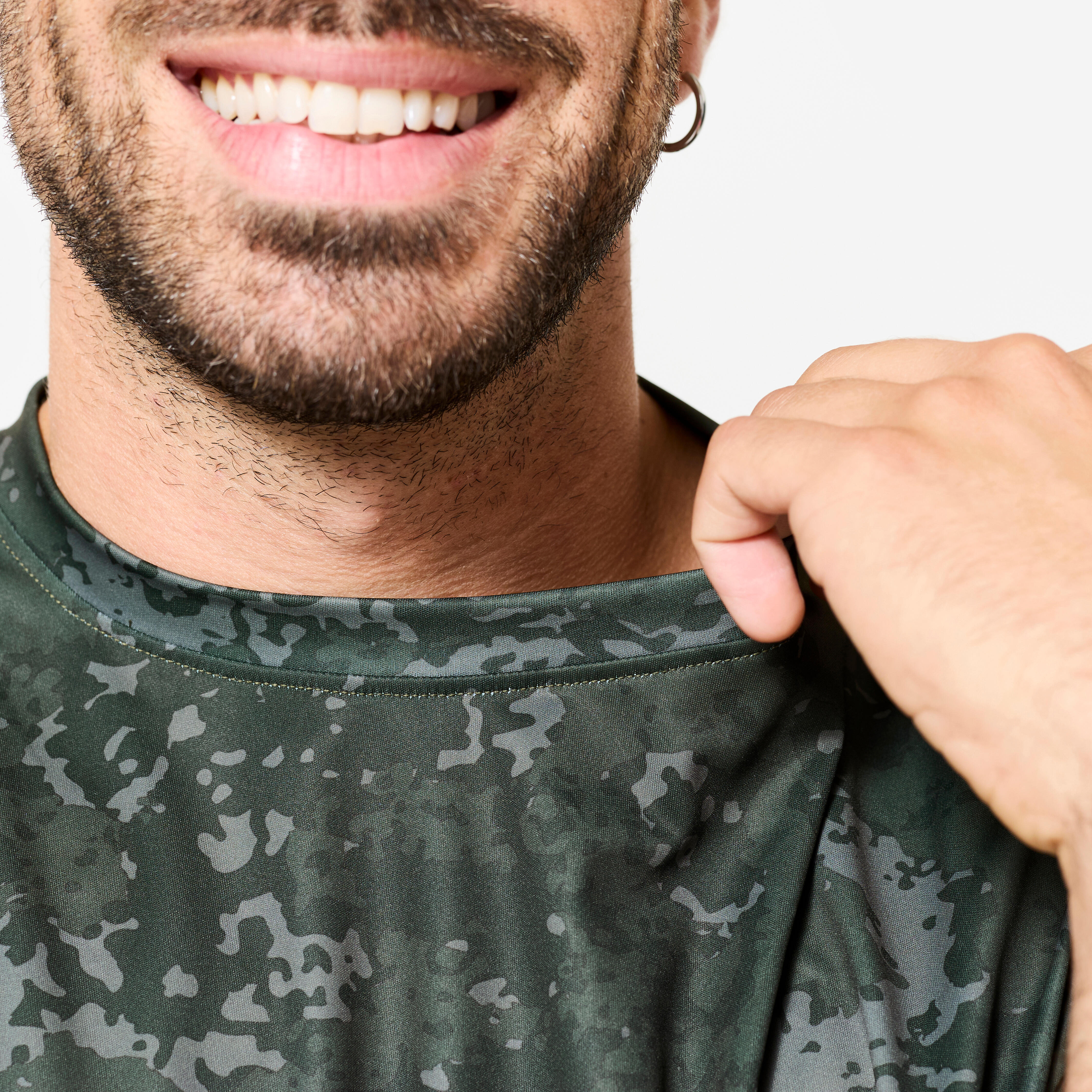 Men's Short-Sleeved Crew Neck Breathable Sport T-Shirt - DOMYOS