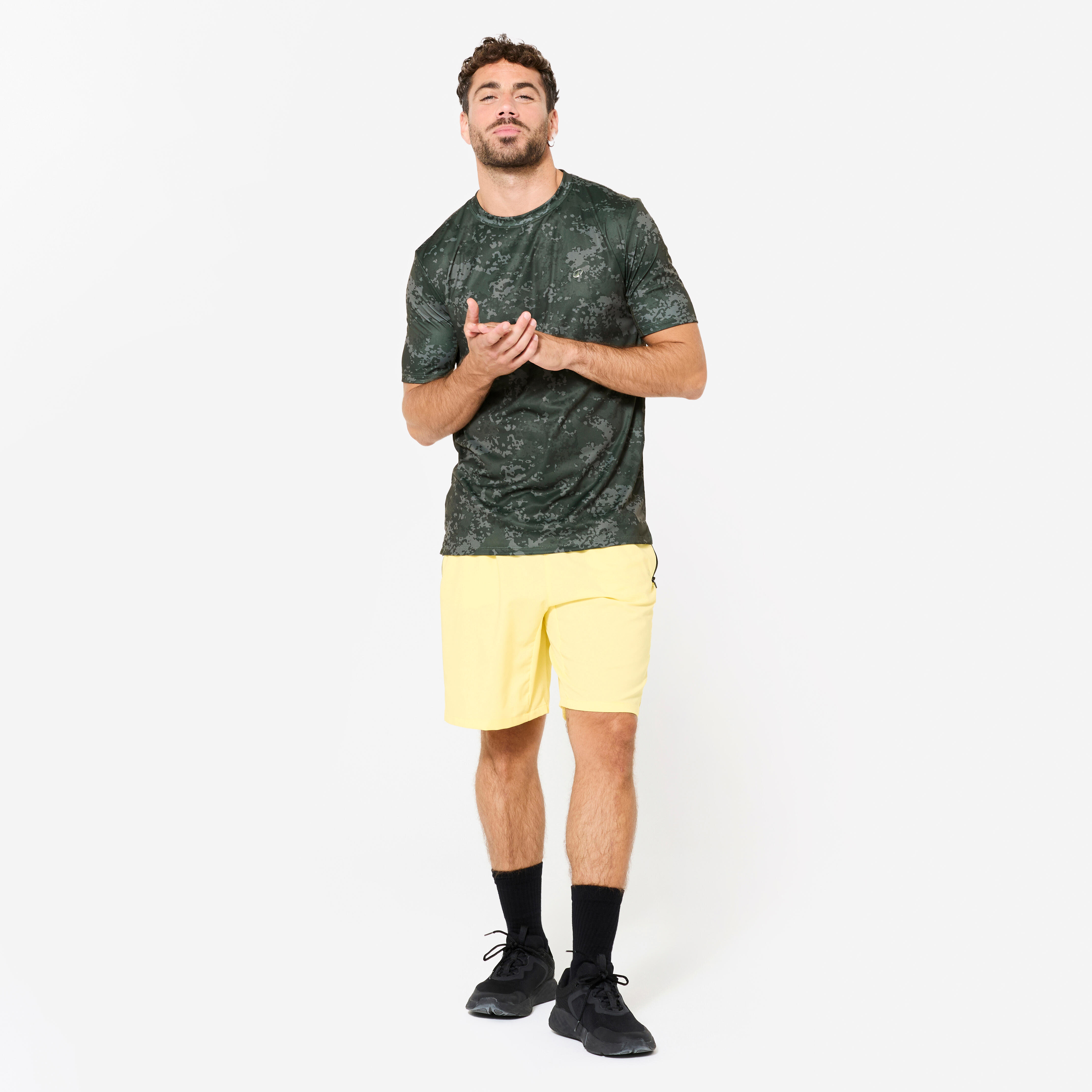 Men's Fitness Shorts with Zip Pockets, 120 - DOMYOS