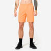 Pantalón Corto Fitness Naranja Bolsillos Cremallera