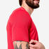Men's Breathable Short-Sleeved Crew Neck Fitness T-Shirt - Passion Red