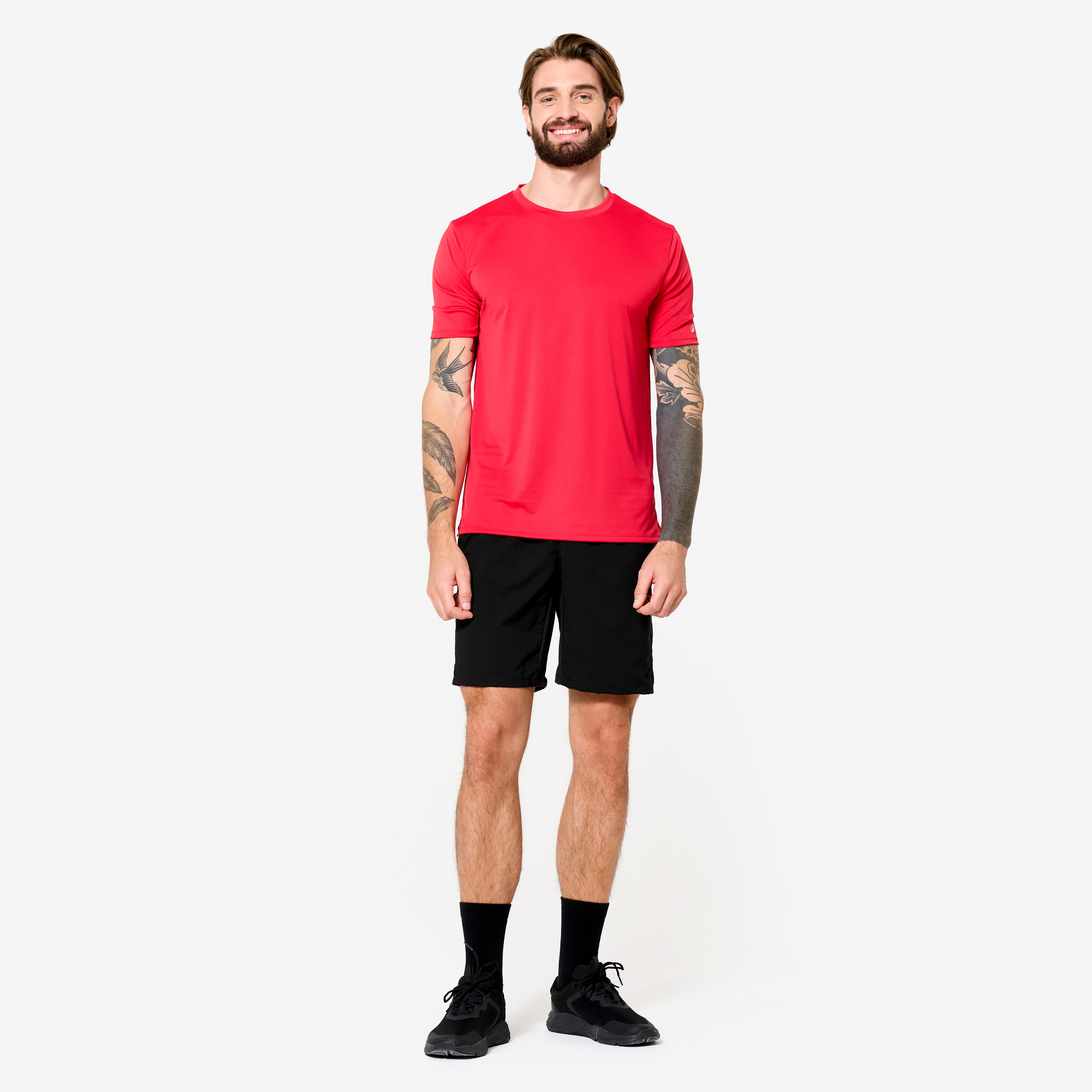 Men's Short-Sleeved Crew Neck Breathable Sport T-Shirt - DOMYOS