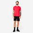 Men's Breathable Short-Sleeved Crew Neck Fitness T-Shirt - Passion Red