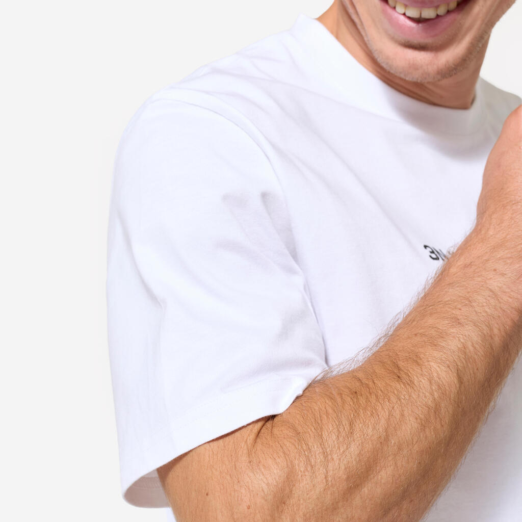 Men's Regular Cotton Fitness T-Shirt - Ultra White