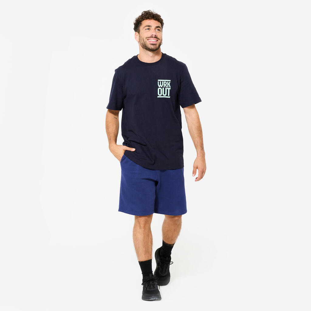 POLERA FITNESS HOMBRE CORTE REGULAR ALGODÓN