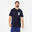 T-shirt de fitness regular en coton homme, bleu noir