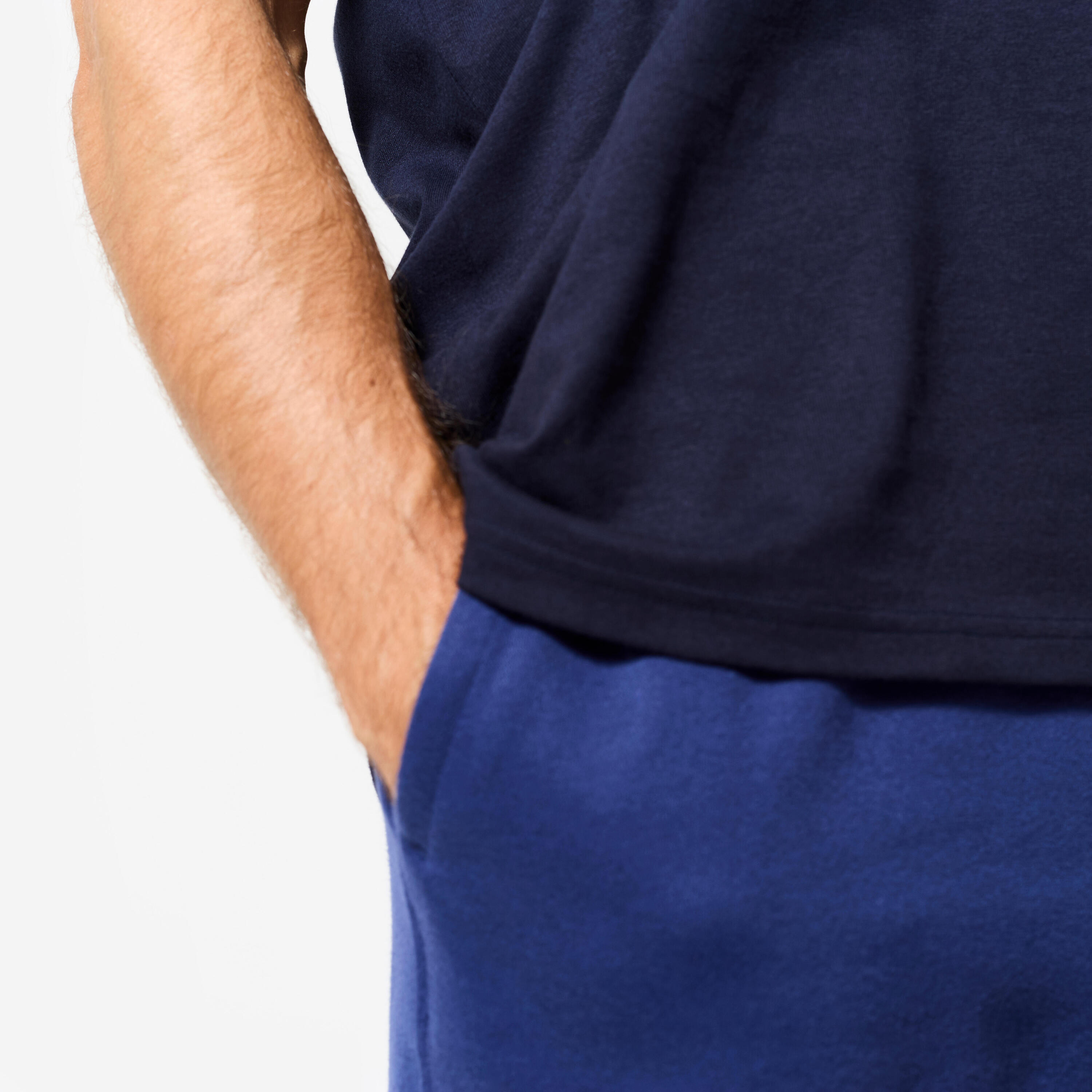 T-shirt de sport en coton homme, 500 7/8