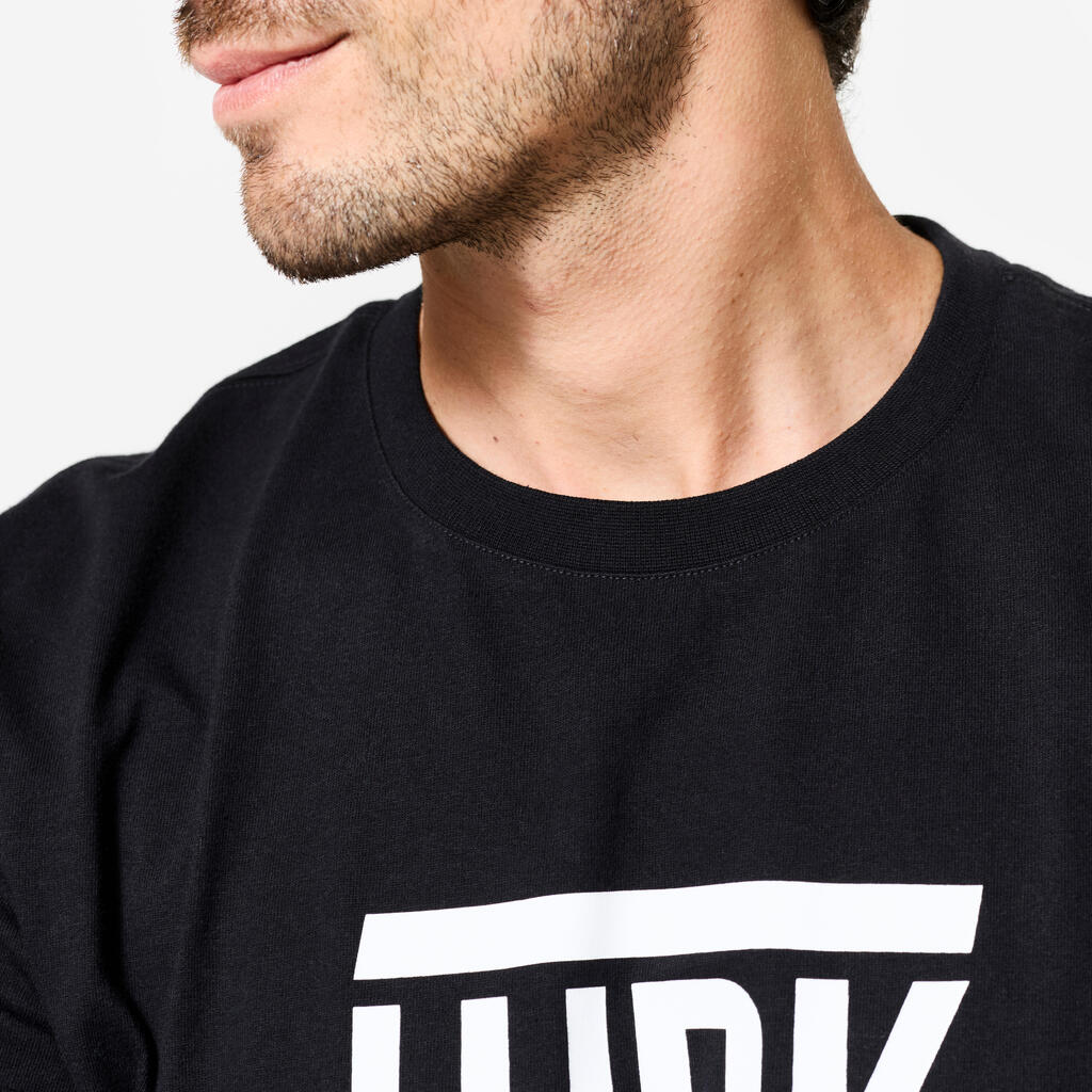 Ανδρικό T-Shirt γυμναστικής σε ίσια γραμμή - Πράσινο χακί