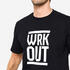 Men's Regular Cotton Fitness T-Shirt - Ultra Black
