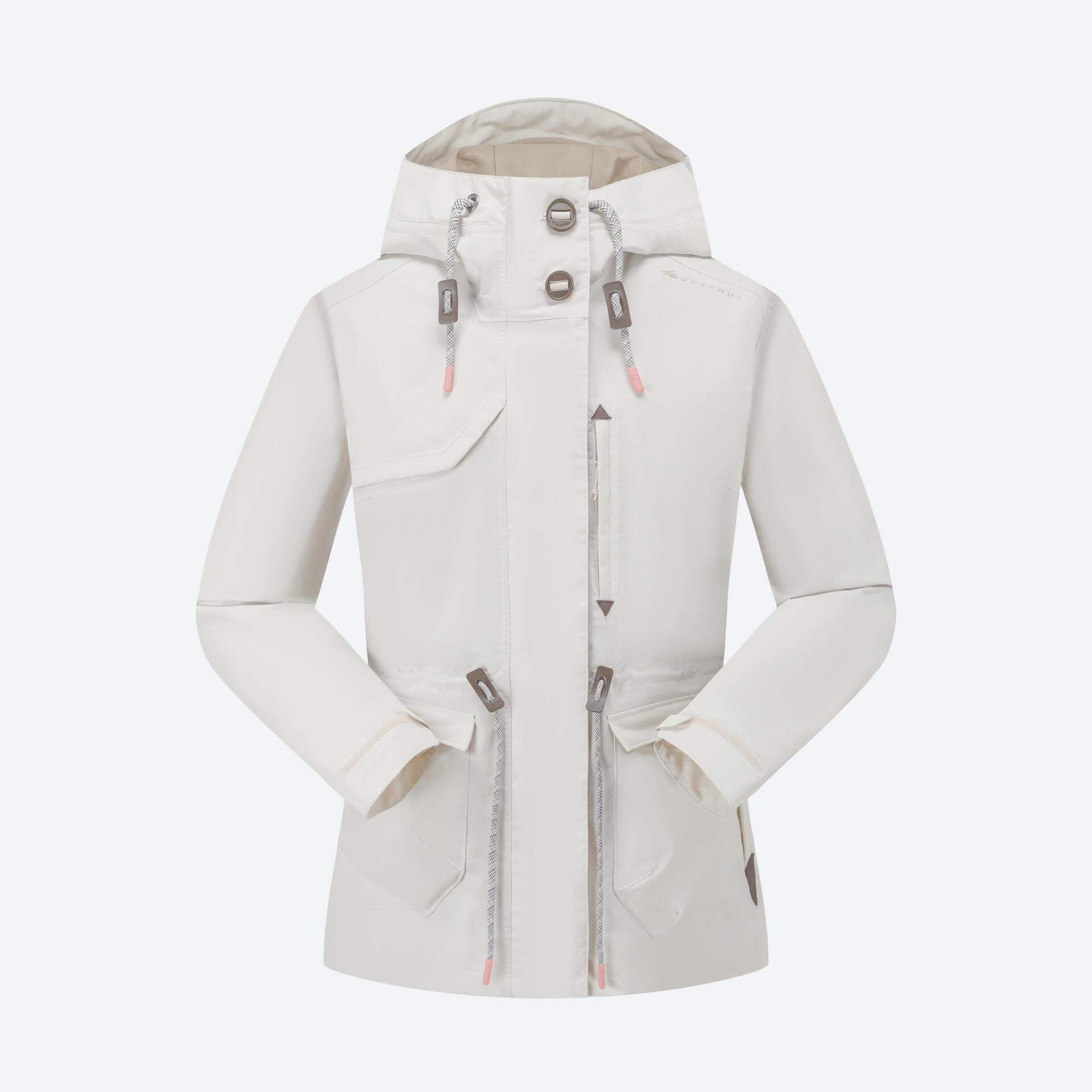 Women's Waterproof Nature Hiking Jacket - NH900 - Beige