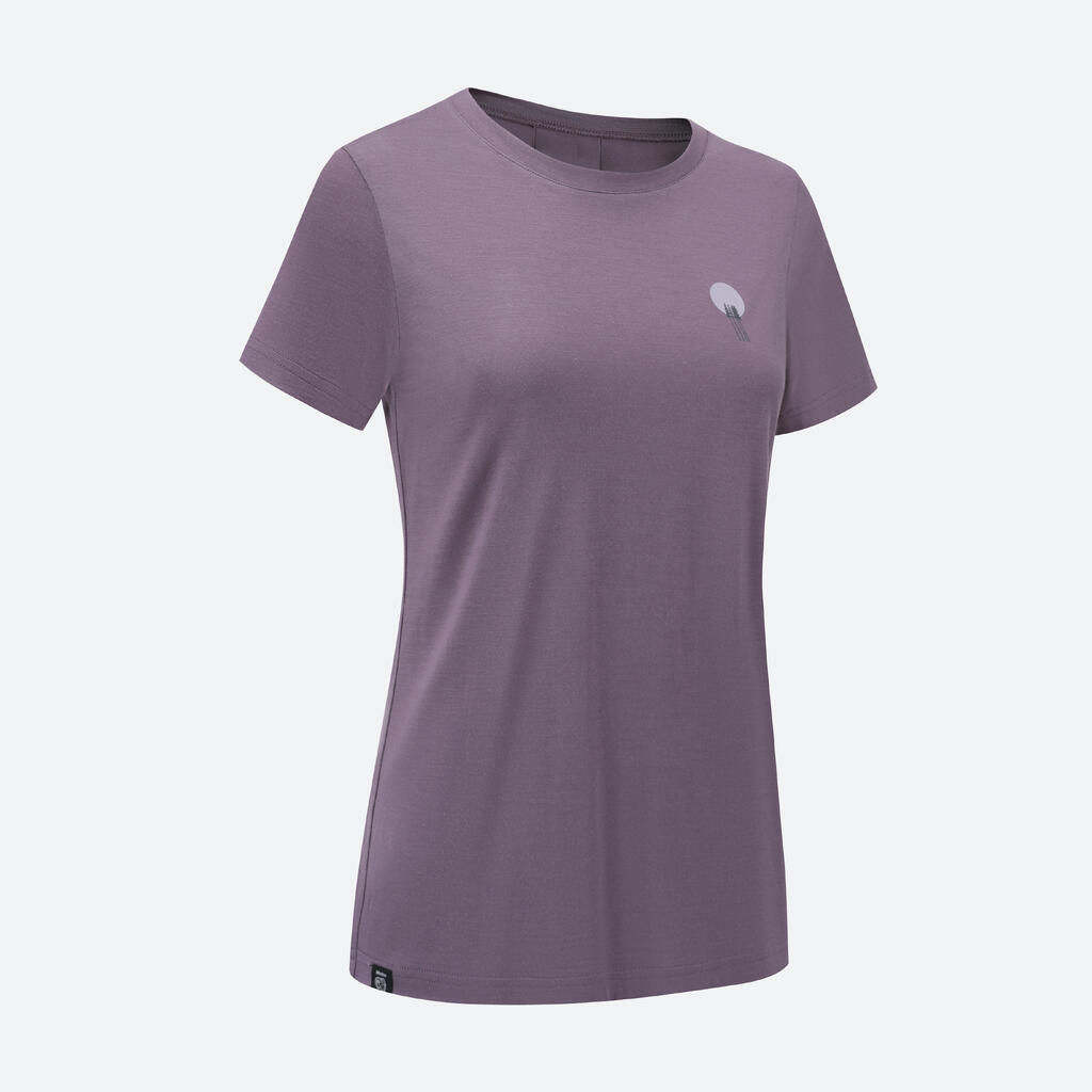 T-SHIRT EN LAINE TRAVEL 500 FEMME