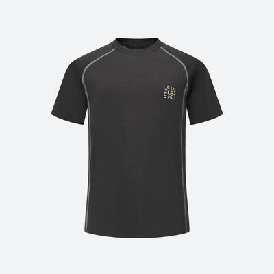 T-shirt in lana trekking bambino MH900 WOOL lilla