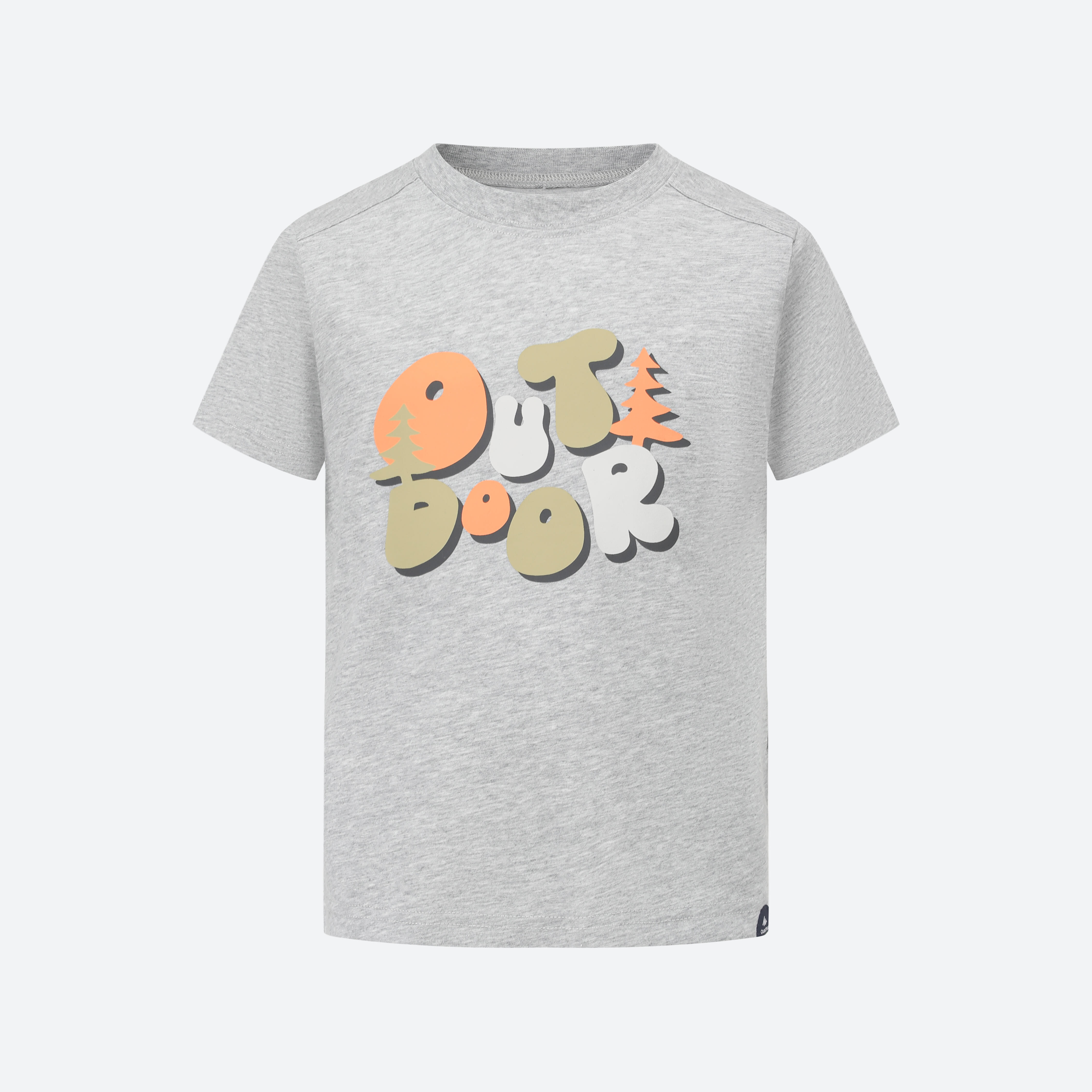 BOYS’ T-SHIRT MH100 KIDS - GREY