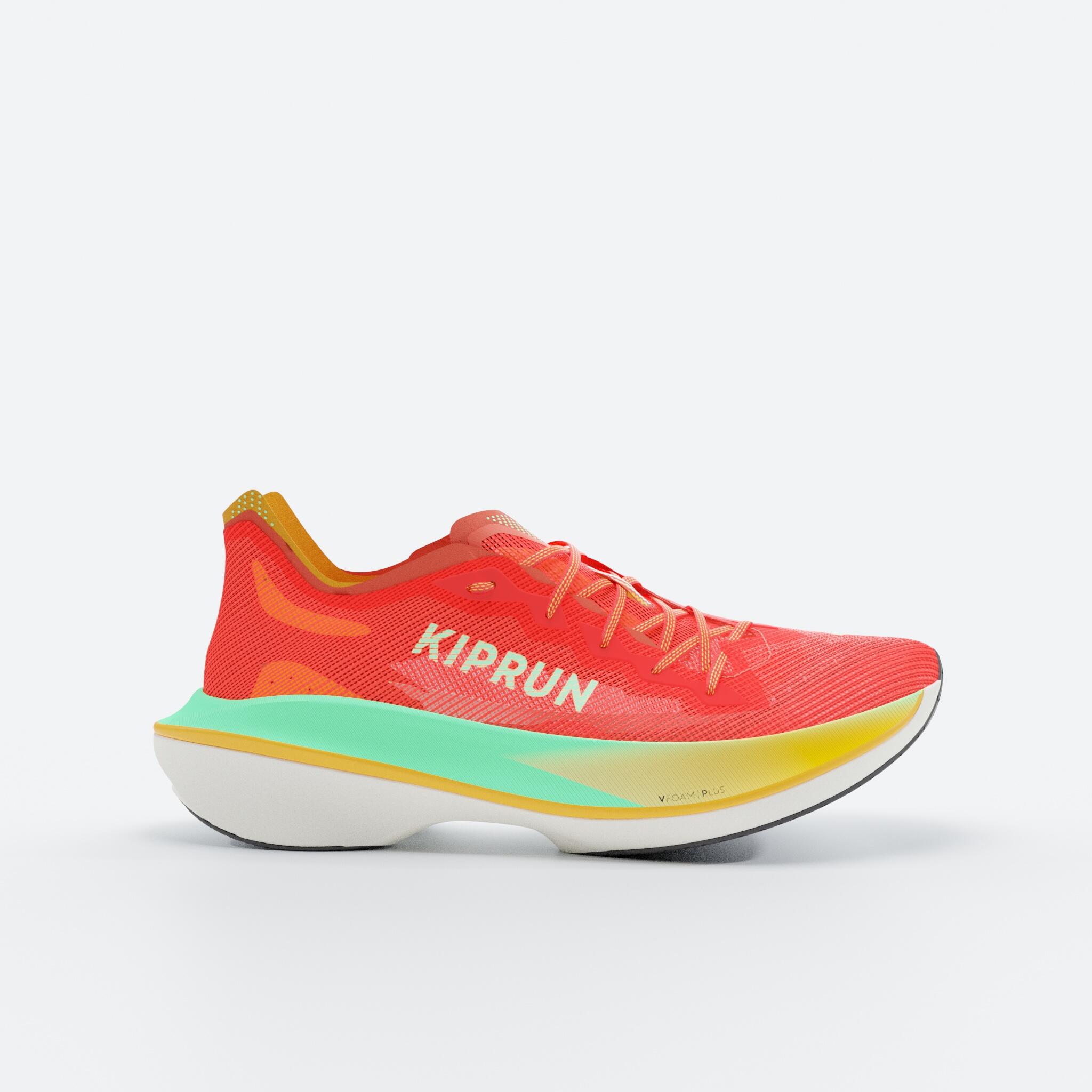 Men's Running shoes with Carbon plate, Kiprun Kipstorm pro - Orange