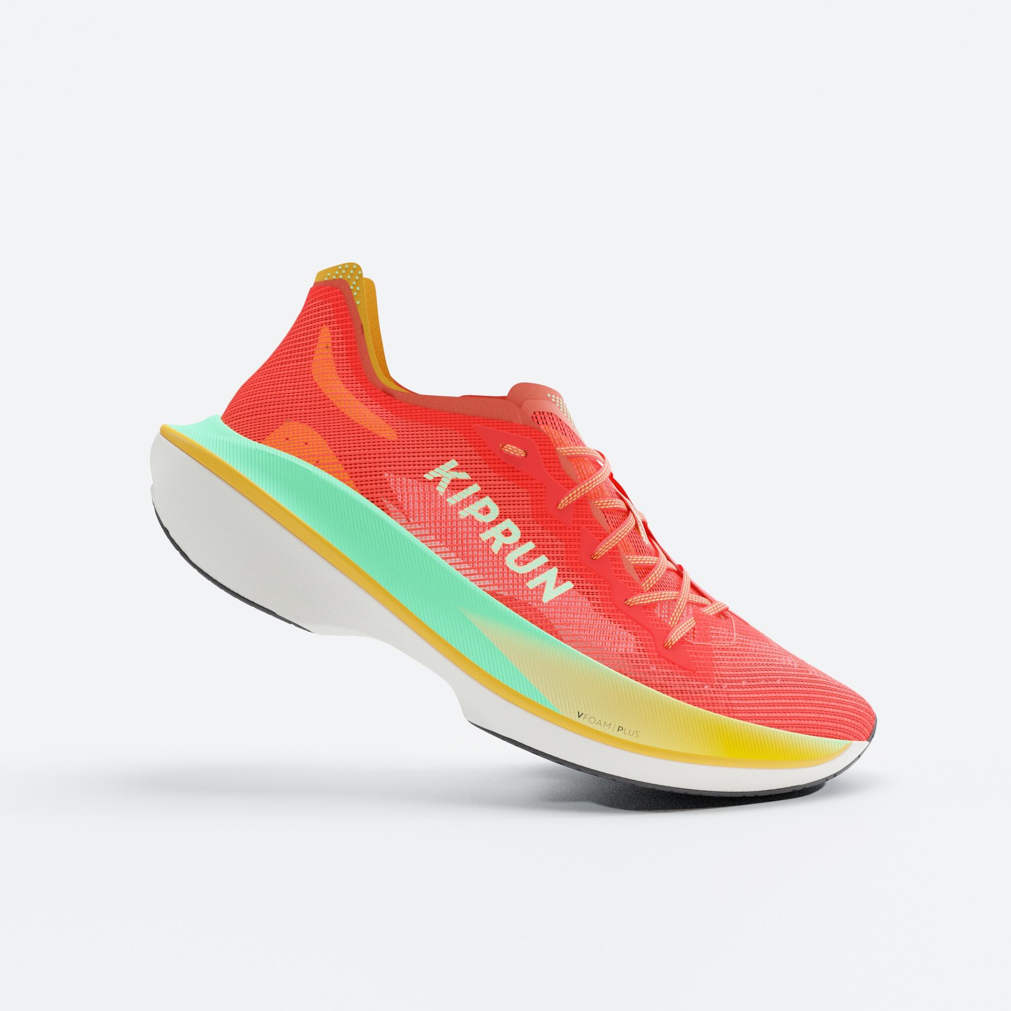 Kiprun Laufschuhe Herren mit Carbon-Platte – KD900X LD2 orange/grün | 03608392598708 Kiprun Laufschuhe Herren mit Carbon-Platte – KD900X LD2 orange/grün | 03608392598708