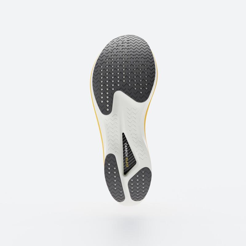 Sapatilhas de Corrida com Placa de Carbono Homem Kiprun KD900X LD2 Laranja/Verde
