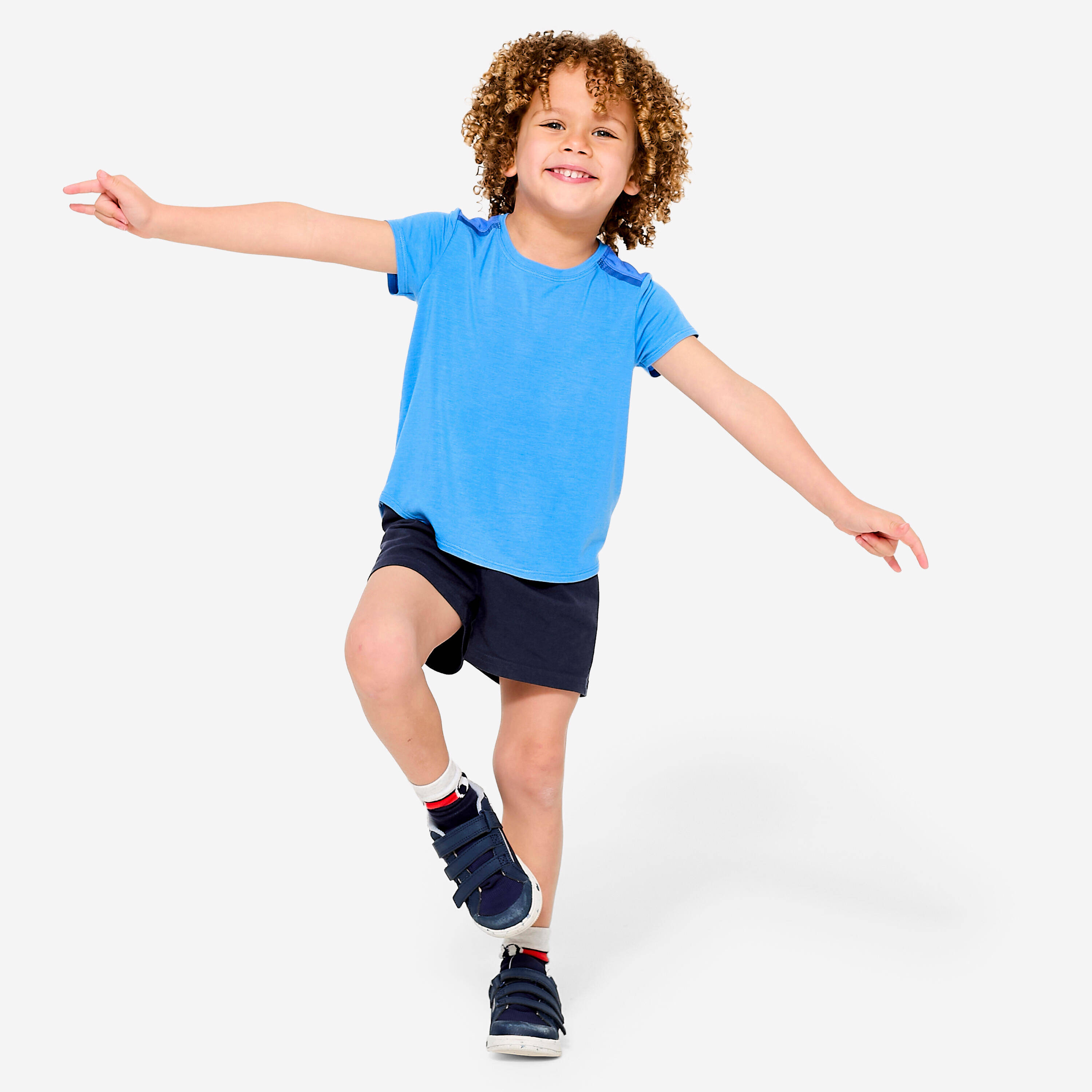 Kids' Baby Gym Lightweight Breathable T-Shirt - Blue -  2