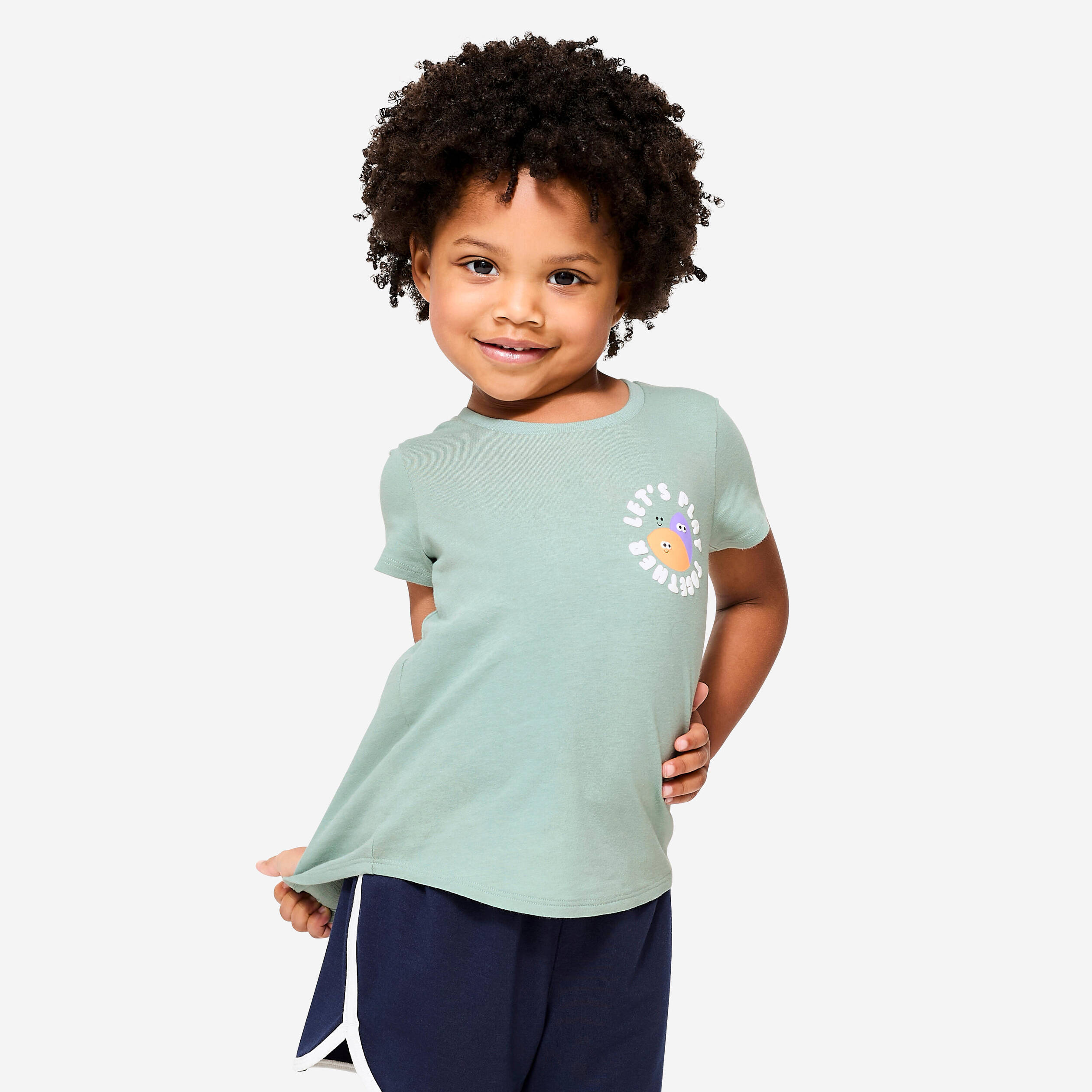 Kid's Multisports Cotton T-Shirt 100 - Frozen Green