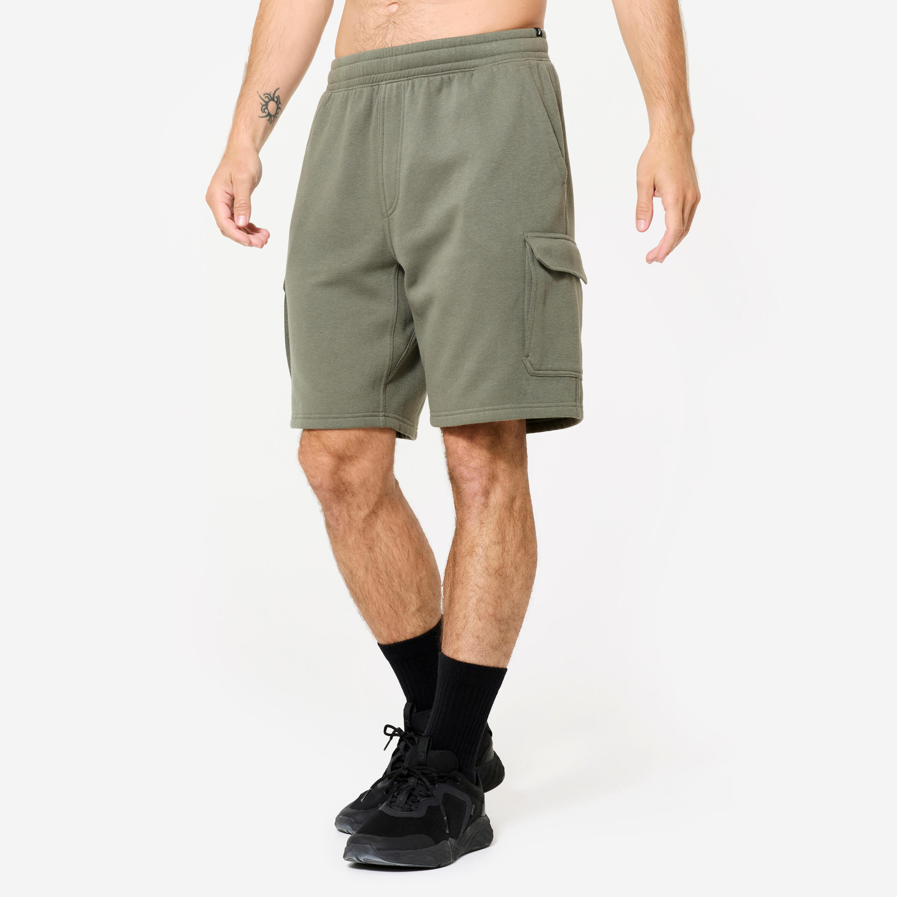 DOMYOS Pantalons Curts Home Caqui Butxaques